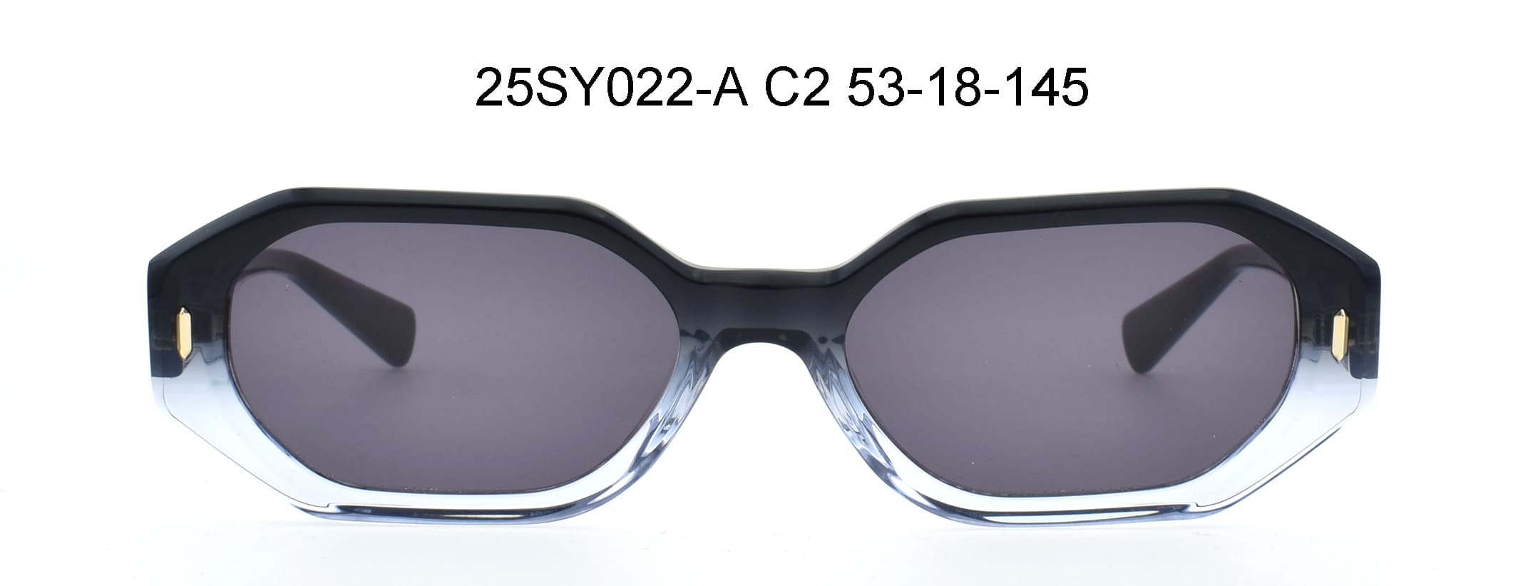 Cermin Mata Hitam Acetate Disesuaikan
