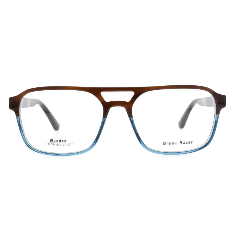 Rangka Eco Acetate dengan Kuil Kayu