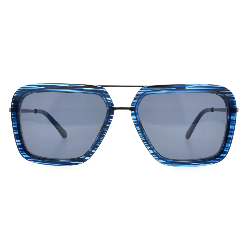 Cermin mata hitam Combo Metal Acetate